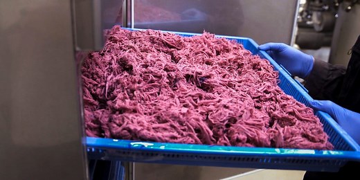 Inside a Swedish H&M store where recycling machines are making new clothes from old fabric