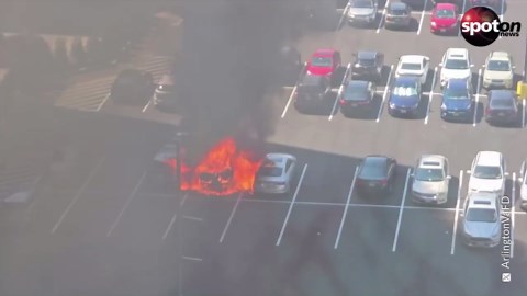 Fuel tank ruptured: car explodes in major DC suburb