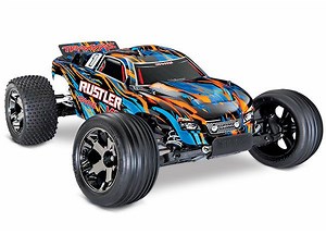 Traxxas Rustler VXL 2WD 1\/10 Brushless RTR Stadium Truck with TSM, OrangeX