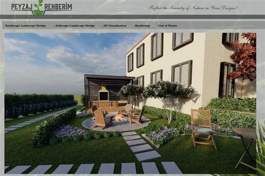 3D Landscape Design-backyard Design-plant-based Landscape-sustainable Landscape-garden Planning-garden Design-modern Landscape Design - Etsy