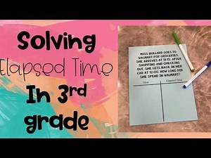 *How to Solve Elapsed Time Using a T-Chart* 3rd Grade Math