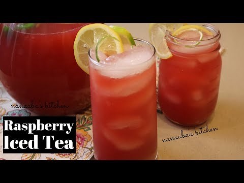 OMG!! The most Refreshing Iced Tea Recipe I Raspberry Iced Tea Recipe I Nanaaba's sweet sun Tea