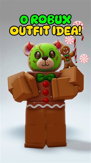 0 ROBUX OUTFIT IDEA! CHRISTMAS FREE ITEMS & AVATAR! (GINGERBREAD) | CyrBlox