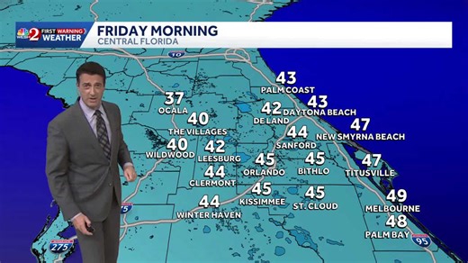 Cold weather briefly returns Friday morning with the chance for some patchy frost in Marion County. 12.10.25