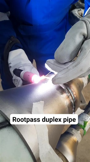 Rootpass duplex pipe Tig process #duplex #root #welding #fyp #viral #tig #gtaw #welder #oilgas #AkerBp | Isnin Arc Welding