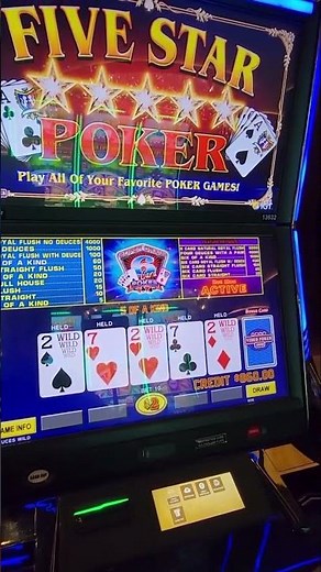 Dealt 3 deuces on $2 deuces wild. Can we get a 4th deuce for $8,000?