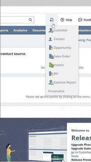 NetSuite Create New Button