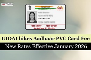 UIDAI hikes Aadhaar PVC Card Fee: New Rates Effective January 2026