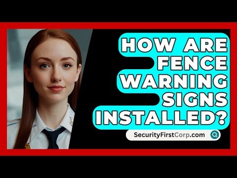 How Are Fence Warning Signs Installed? - SecurityFirstCorp.com
