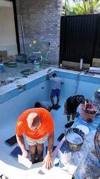 Pool Finish Loading... 💧 | Beadcrete Application Done Right ‪@EstatePoolsAus‬ #pool #design #shorts