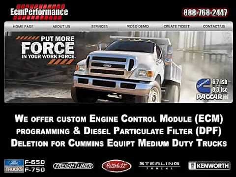 DPF Deletion for Cummins 6.7L ISB 8.3L ISC Diesel Truck Engines & Performance Tuning Programming