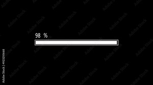 Loading bar , waiting loading bar animation, software update icon animation 0-100%
