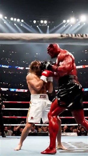 JESUS vs SATAN Final Round #jesusvssatan #boxing #shorts #viral #epicbattle #finalround#knockout