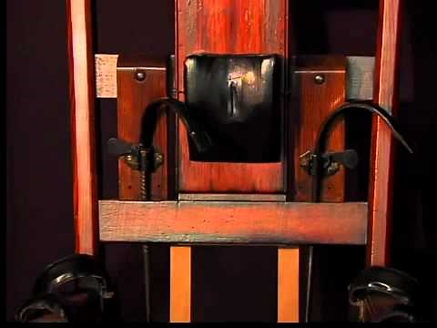Electric chair on display