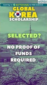 GKS Scholarship 2026 OFFICIAL Guidelines Are OUT | Apply NOW | #studyinkorea for FREE #koreanshorts