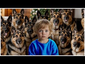German Shepherd Hero Dog Protects Babies and Kids 💖