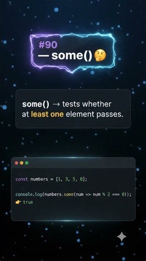 JavaScript some() 🤯 | Know This Array Method! #shorts- Tamil Code Master