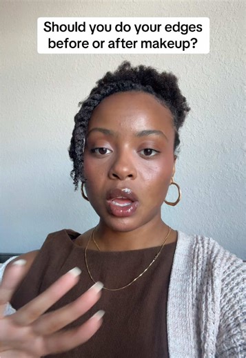 Doing Edges Before or After Makeup: Tips for Natural Hair