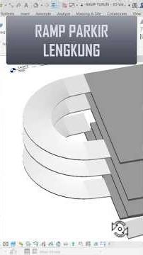 Curved Ramp #revit #ramp #parking