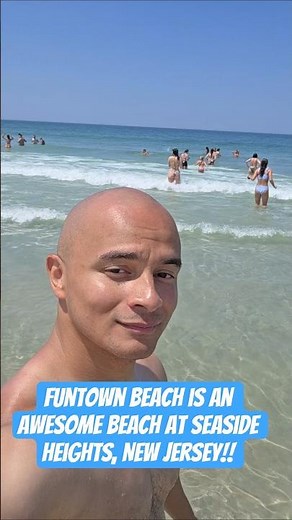 Funtown Beach at Seaside Heights, New Jersey!! #seasideheightsnj #beach #beachvibes #jerseyshore