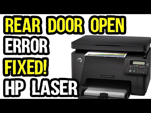 How to Fix Rear Door Open Error in HP Color LaserJet Pro MFP M176n And CP1025?