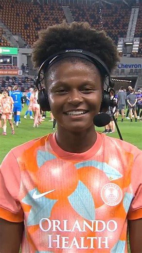 Simone Charley weighs in on her first goal since 2022 and then, gets some bling 🎤💜 | National Women's Soccer League