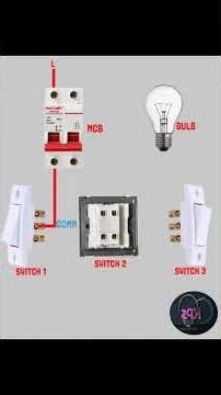 4 Way Intermediate Switch Wiring Connection Animation| Control One Light From 3 or More Locations