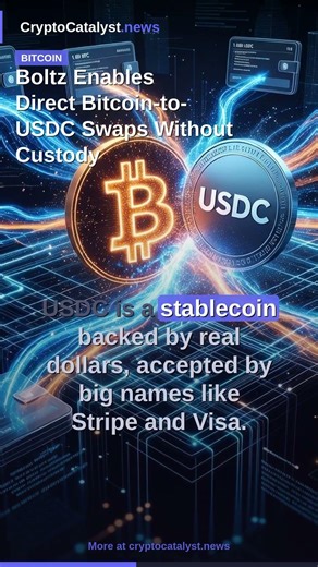 Boltz Enables Direct Bitcoin-to-USDC Swaps Without Custody #Shorts