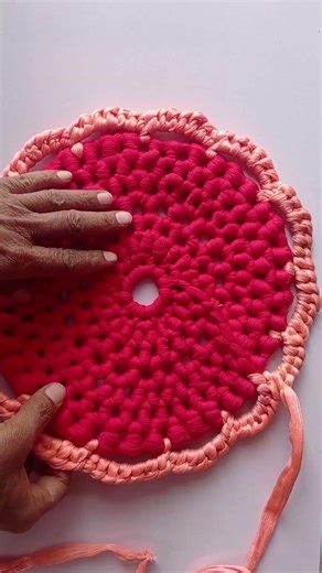 door mat using waste clothes easy ❤️ , craft with priya #shorts