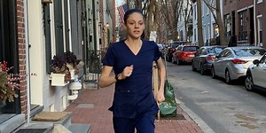 This Elite Runner Is Racing Boston in Scrubs to Chase a Record and for a Special Cause