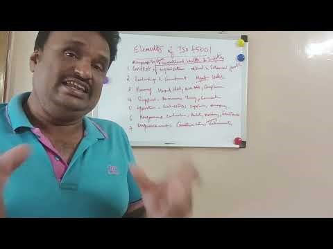 ISO 45001 elements occupational health and safety management system