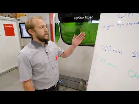 Bystronic Laser Cutting System features: OHC - Oxygen High Power Cutting (English)