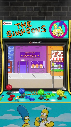 The Simpsons Arcade: Beat 'em up Game with Retro Arcade Cabinets