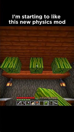The New Physics Mod In Minecraft #minecraft #shorts