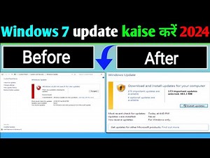 Windows 7 Ko Update Kaise Kre || windows 7 update error 80072efe || windows 7 update kaise kare