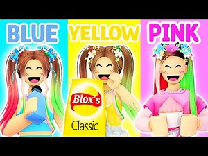 Eating Only ONE COLOR Food for 24 HOURS in Roblox!