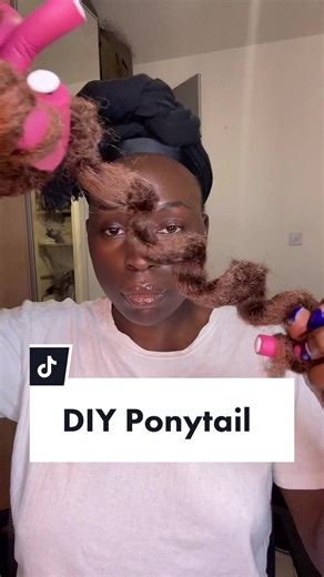 DIY Ponytail for Natural 4C Hair | Cici's Step-By-Step Tutorial