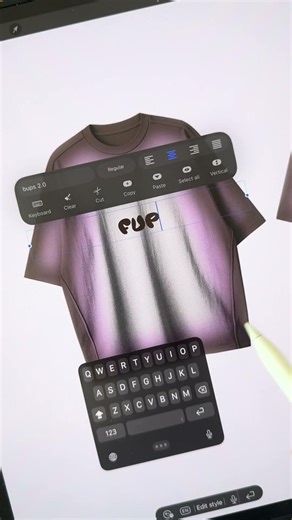 T-Shirt Design in Procreate - link in bio to download our Clothing Mockups #tshirtdesign #procreate