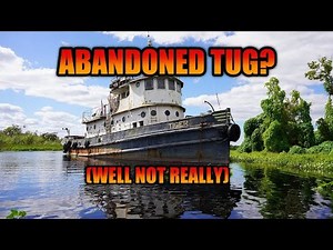 Abandoned Tug Boat found in St. John's River near Deland, Florida.