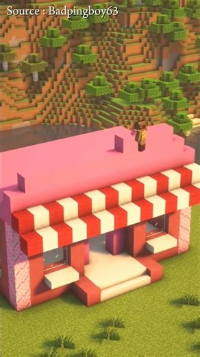 How to Make a Minecraft Shop #build #building #minecraft #minecraftbuilding #shorts