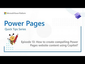 Power Pages Quick Tips Series: How to create compelling Power Pages website content using Copilot?