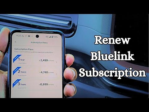 Renew Hyundai Bluelink Subscription | Procedure and Charges