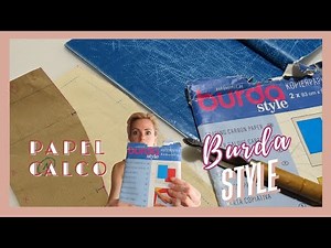 HOW TO USE BURDA STYLE TRACING PAPER #burdastyle