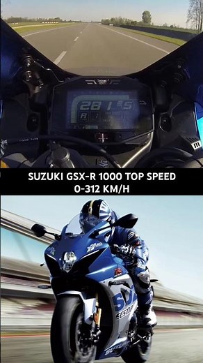 SUZUKI GSX-R1000 TOP SPEED 😰 | 0-312 KM/H ACCELERATION