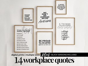Motivational Posters for Office Wall Art Teamwork Wall Decor Bundle Printable Inspirational Quotes for Workplace Inspirational Signs Funny - Etsy Australia