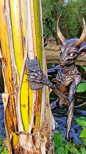 Strange device in the hands of an alien in the jungle #camping #bushcraft #survival #outdoors #idea
