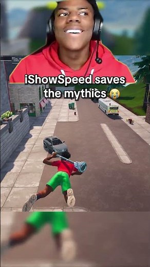 ISHOWSPEED SAVES HIS MYTHICS 😂 #shorts