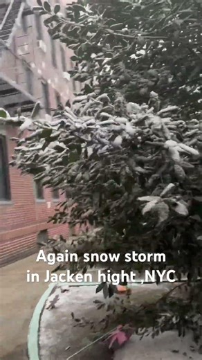 Snow storm in Queens, Jacken hight NYC ,02,22,2026 #snowstormnewyork #snowfall #fypシ゚viral