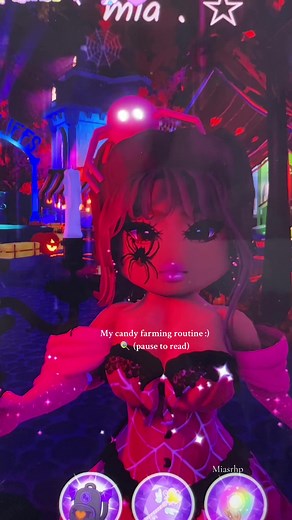 Candy farming routine 🍬 i try to do this as much as i can PAUSE TO READ!! Lmk if u try it tag me or smth so i can see :) !! #royalehigh #fyp #royalloween #roblox #makemefamous #costumeidea #ootd #grwm #halloween #autumn #gaming #ghostbusters #farmingroutine #tutorial