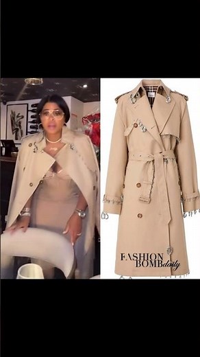 Chrissy Lampkin celebrated her birthday in a @burberry look including a $8,840 piercing trench.